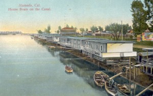 Alameda, Cal., House Boats on the Canal            